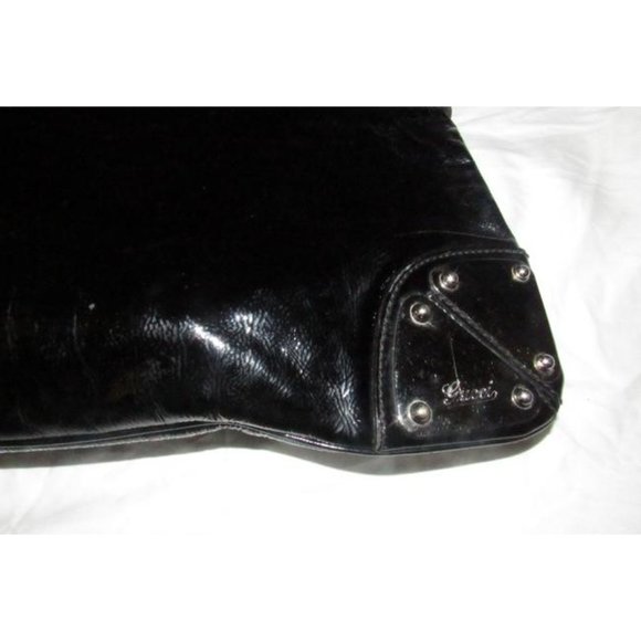 gucci top handle punch top blackchrome patent leat - Picture 9 of 12